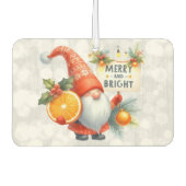 Désodorisant Pour Voiture Glitterie Gnome Orange Joyeuse (Devant)