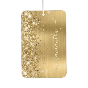 Désodorisant Pour Voiture Glittery Gold Foil Girl Signature