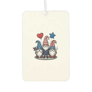 Désodorisant Pour Voiture Gnome patriotique gravure vintage design vectoriel