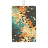 Désodorisant Pour Voiture Gold Aqua Black Leopard Animal (Dos)