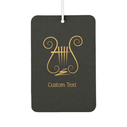 Désodorisant Pour Voiture Golden lyre (Devant)