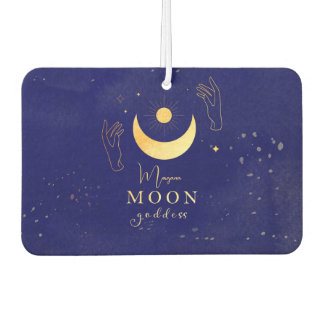 Désodorisant Pour Voiture Golden Moon With Hands Personalized