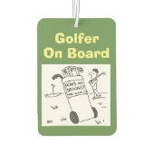 Désodorisant Pour Voiture Golf - "Comment est ma conduite ?" Dessin (Dos)