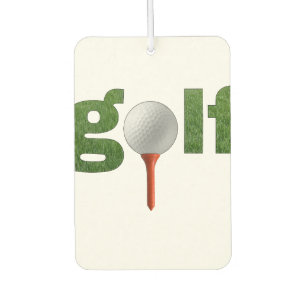 Désodorisant Pour Voiture Golf Heart Green et Tee