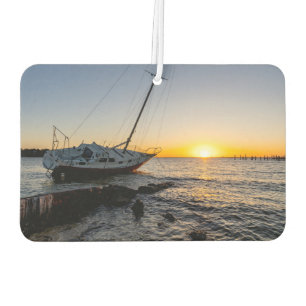 Désodorisant Pour Voiture Golfe Breeze Sailboat & Jetty Sunset Air Freshener