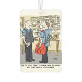 Désodorisant Pour Voiture Golfer Postman aime le dessin sur le golf (Dos)