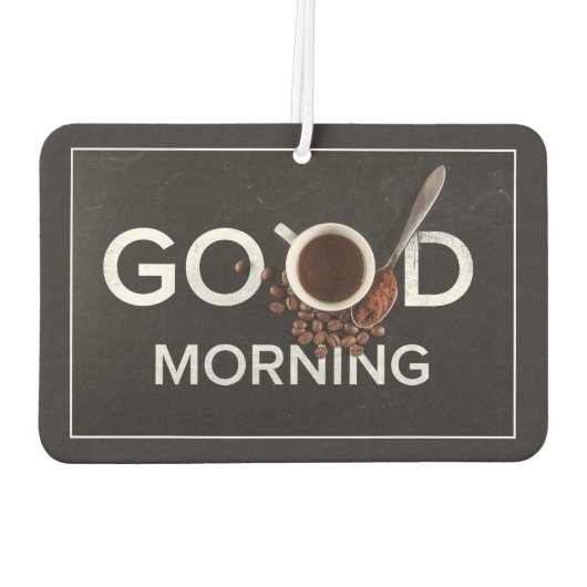 Désodorisant Pour Voiture Good Morning Coffee air fraicheur (Dos)