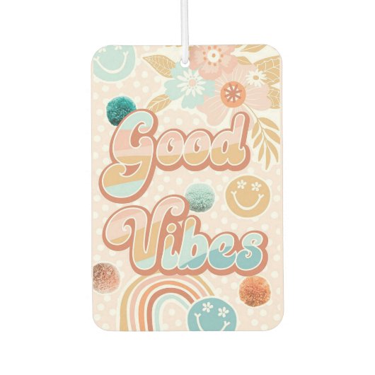 Désodorisant Pour Voiture Good Vibes (Devant)