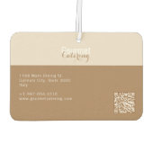 Désodorisant Pour Voiture Gourmet Catering Air Freshener (Dos)