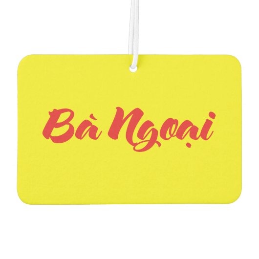 Désodorisant Pour Voiture Grand-mère vietnamienne (maternelle) - Bà Ngotchi (Dos)