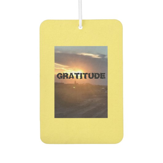 Désodorisant Pour Voiture Gratitude (Devant)