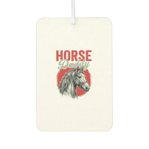 Désodorisant Pour Voiture Gravure Vintage Horse Daddy