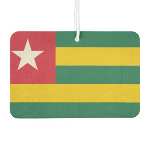 Désodorisant Pour Voiture Grunge drapeau d'État souverain du pays du Togo
