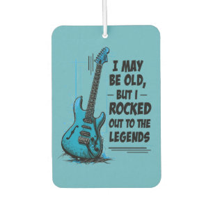 Désodorisant Pour Voiture Guitare Vintage Légende du Rock Rétro Musique Nost