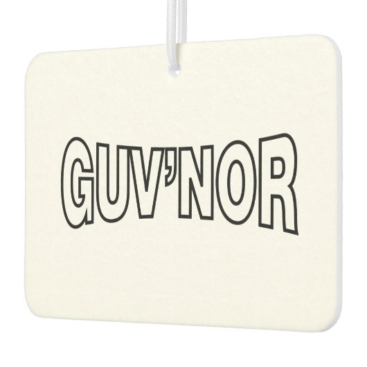 DÉSODORISANT POUR VOITURE GUV'NOR (Gauche)