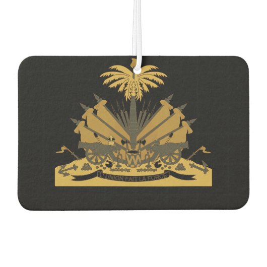 Désodorisant Pour Voiture Haïti - blason T-shirt (Devant)