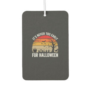 Désodorisant Pour Voiture Halloween Jamais Trop Tôt Vintage Coucher de solei
