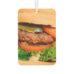 Désodorisant Pour Voiture Hamburger Funny Cheeseburger Partout Imprimer la n