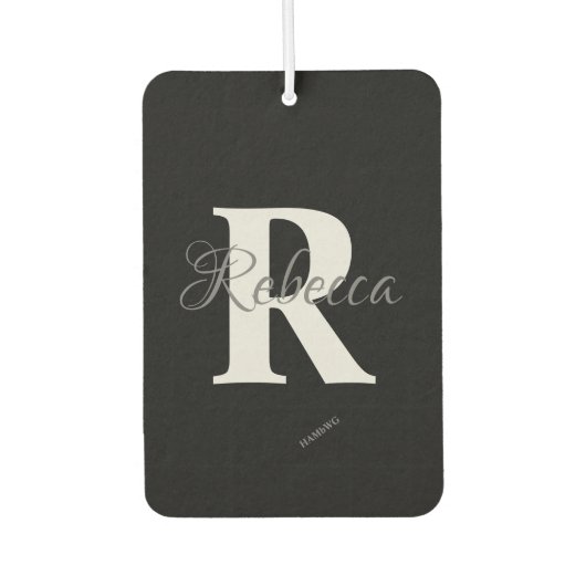 Désodorisant Pour Voiture HAMbyWG - Coeur avec monogramme (Devant)