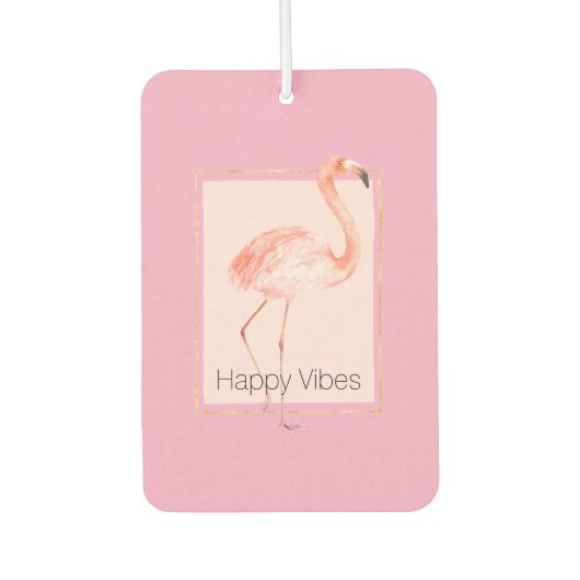 Désodorisant Pour Voiture Happy Chic Pink Flamingo (Devant)