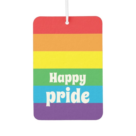 Désodorisant Pour Voiture Happy pride Air Freshener (Devant)