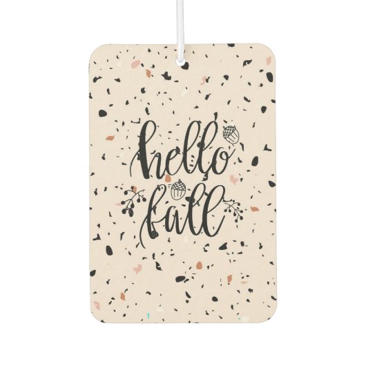 Désodorisant Pour Voiture "Hello Fall" (Devant)