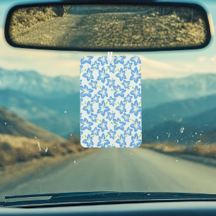 Désodorisant Pour Voiture Hibiscus Bleu, Fleurs Bleues, Motif De Fleurs
