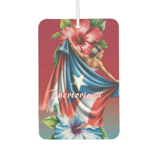 Désodorisant Pour Voiture Hibiscus Île Fille de Porto Rico