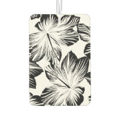 Désodorisant Pour Voiture hibiscus noir et blanc (Dos)