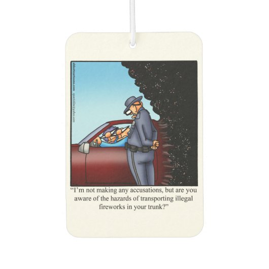 Désodorisant Pour Voiture Hilaried Car Air Freshener Pour Lui (Devant)