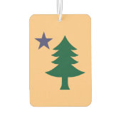 Désodorisant Pour Voiture Historic Pine Tree flag - Maine (Dos)