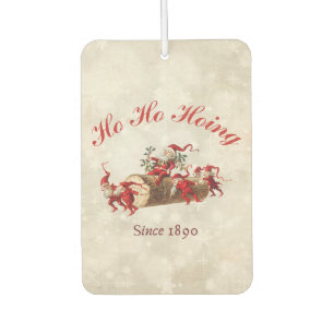 Désodorisant Pour Voiture Ho Ho Hoing depuis 1890 vintage Noël Salutation