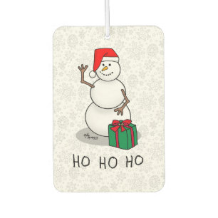 Désodorisant Pour Voiture Ho Ho Joyeux Noël Père Noël mignonne Snowman