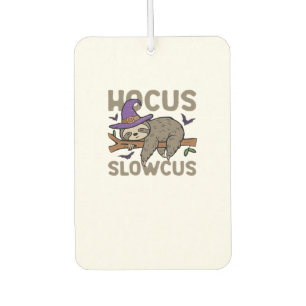 Désodorisant Pour Voiture Hocus Slowcus Drôle Sloth Halloween Classique T-Sh