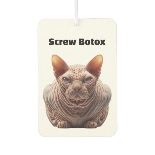 Désodorisant Pour Voiture Humour Botox (Devant)