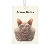 Désodorisant Pour Voiture Humour Botox (Dos)