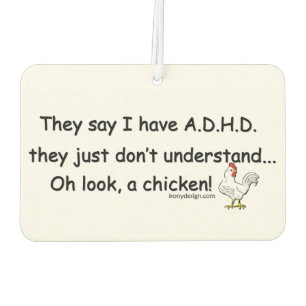 Désodorisant Pour Voiture HUMOUR de poulet TDAH