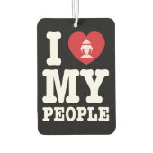 Désodorisant Pour Voiture I Heart (Love) Erawan My Lao People (Dos)