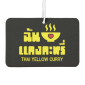 Désodorisant Pour Voiture I Heart (Love) Thai Yellow Curry (Dos)
