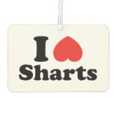 Désodorisant Pour Voiture I Heart Sharts (Dos)