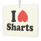 Désodorisant Pour Voiture I Heart Sharts (Gauche)