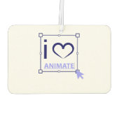 Désodorisant Pour Voiture I Love Animate (Dos)