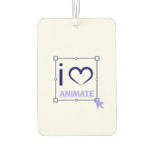 Désodorisant Pour Voiture I Love Animate (Dos)