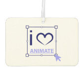 Désodorisant Pour Voiture I Love Animate (Dos)