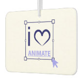 Désodorisant Pour Voiture I Love Animate (Gauche)