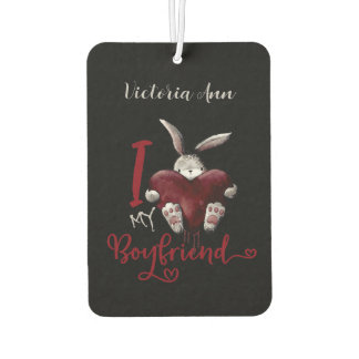Désodorisant Pour Voiture I Love My Boyfriend Gothic Personalized