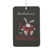Désodorisant Pour Voiture I Love My Girlfriend Gothic Personalized (Devant)