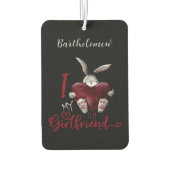 Désodorisant Pour Voiture I Love My Girlfriend Gothic Personalized (Dos)