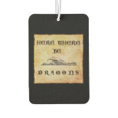 Désodorisant Pour Voiture Ici Il Y A Des Dragons (Dos)