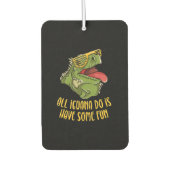 Désodorisant Pour Voiture Iguana Doit S'Amuser - Reptile & Lizard (Devant)